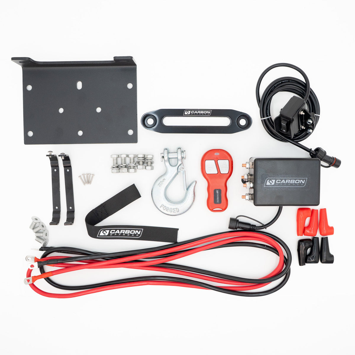 Carbon Offroad 6000lb ATV - Small 4X4 Winch