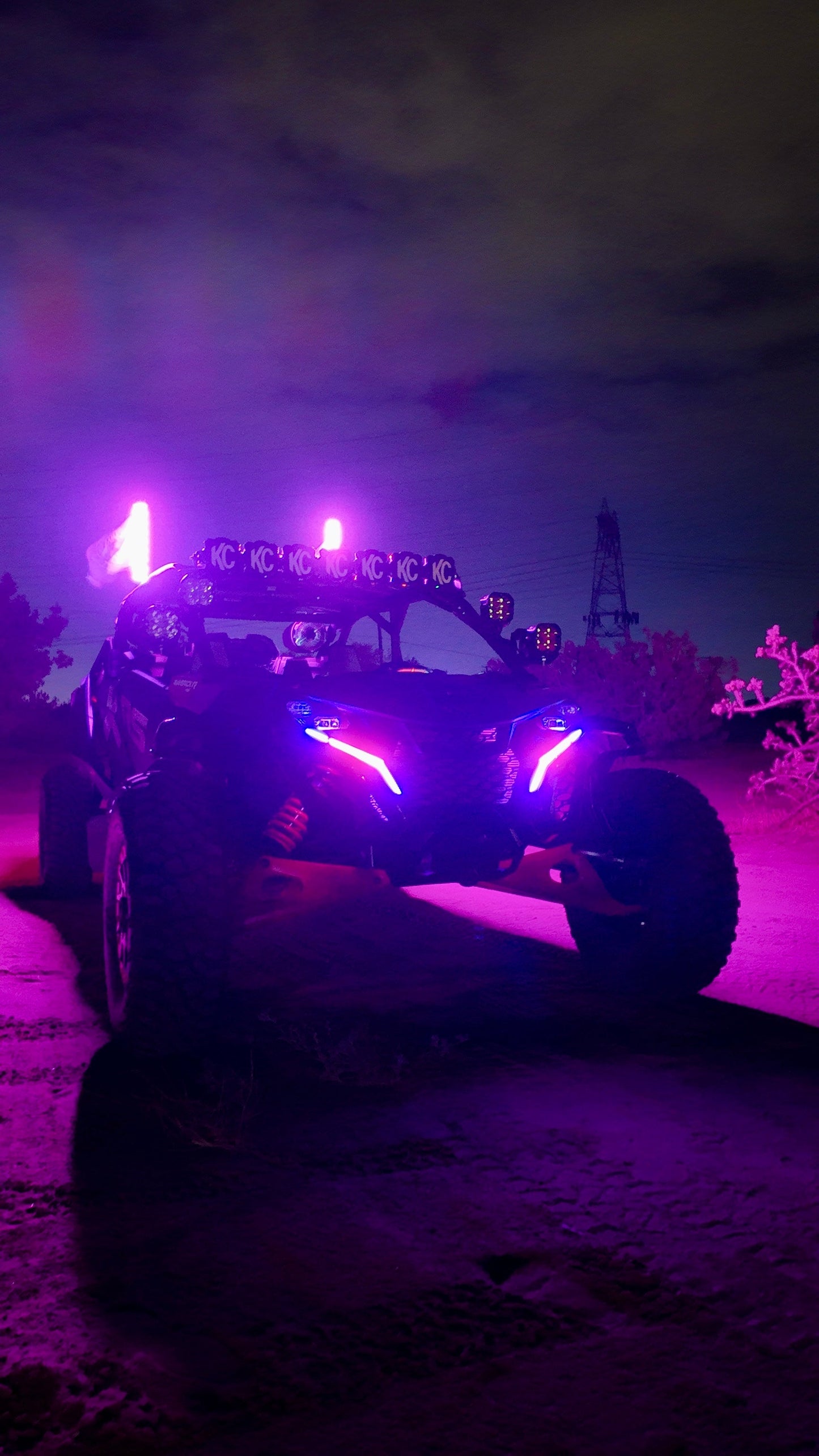 CanAm Maverick R RGBW Fang Lights