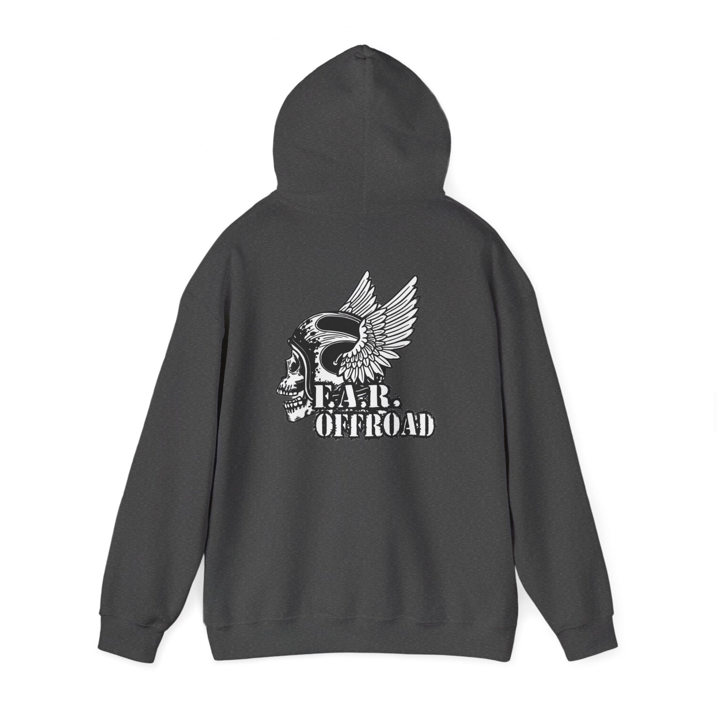 Far Offroad Skull Hoodie — Offroad Adventure Graphic Sweatshirt