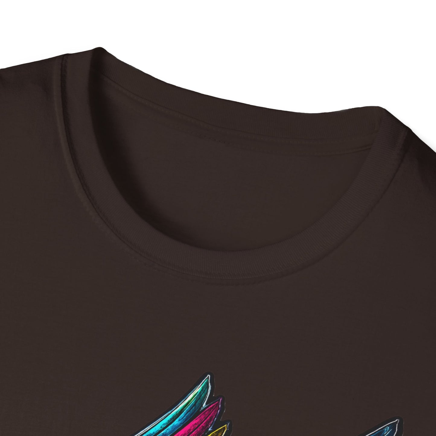 Far Offroad Skull Tee — Colorful Winged Skull Graphic T-Shirt