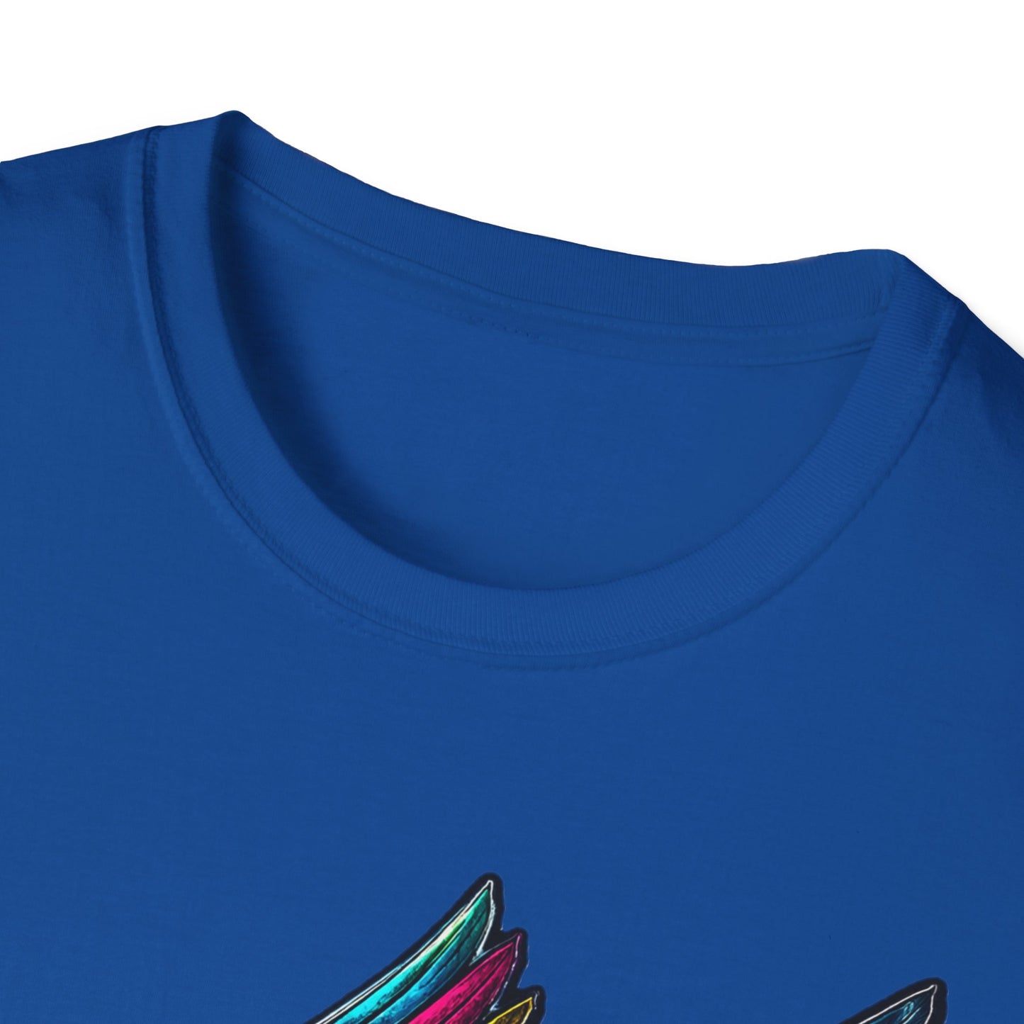 Far Offroad Skull Tee — Colorful Winged Skull Graphic T-Shirt