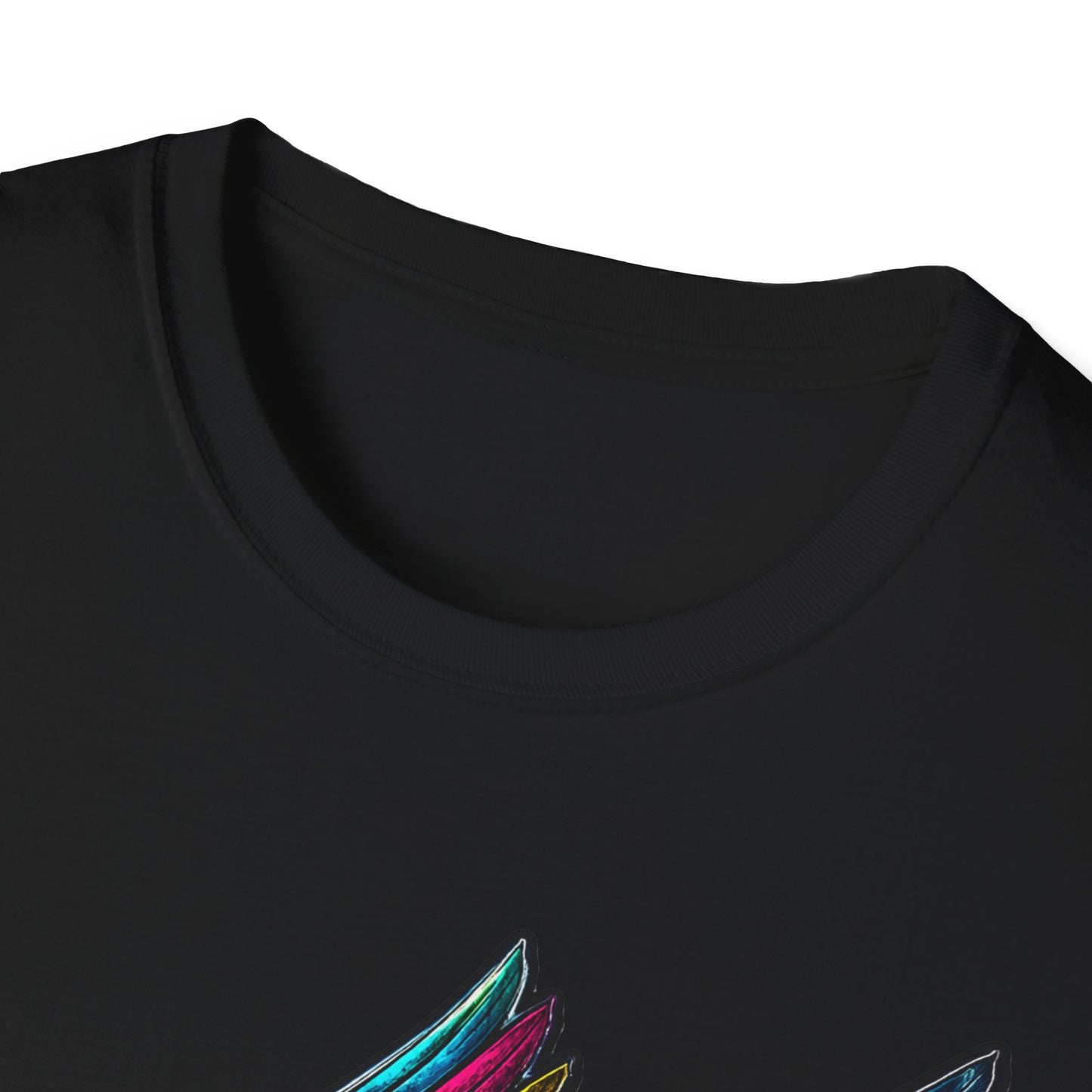 Far Offroad Skull Tee — Colorful Winged Skull Graphic T-Shirt