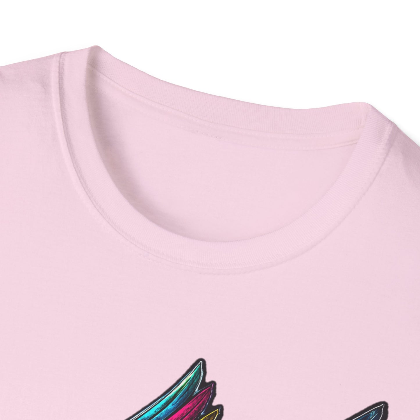 Far Offroad Skull Tee — Colorful Winged Skull Graphic T-Shirt