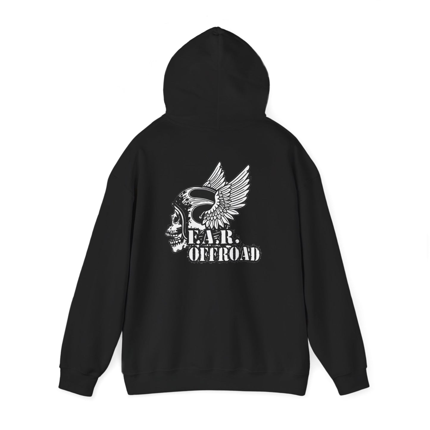 Far Offroad Skull Hoodie — Offroad Adventure Graphic Sweatshirt