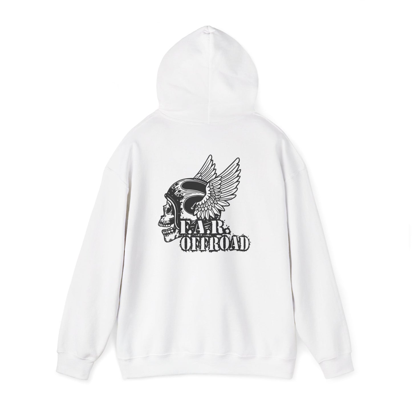 Far Offroad Skull Hoodie — Offroad Adventure Graphic Sweatshirt