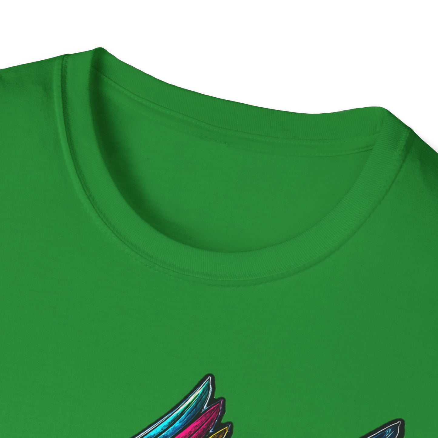 Far Offroad Skull Tee — Colorful Winged Skull Graphic T-Shirt