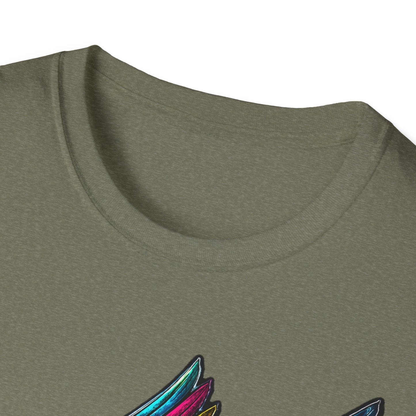 Far Offroad Skull Tee — Colorful Winged Skull Graphic T-Shirt