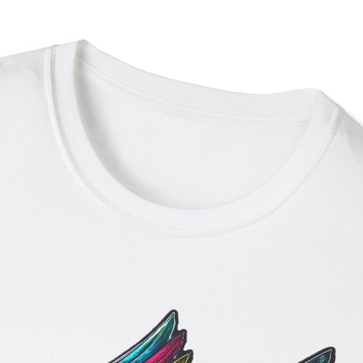 Far Offroad Skull Tee — Colorful Winged Skull Graphic T-Shirt