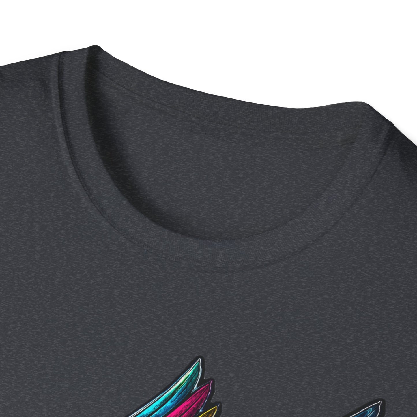 Far Offroad Skull Tee — Colorful Winged Skull Graphic T-Shirt