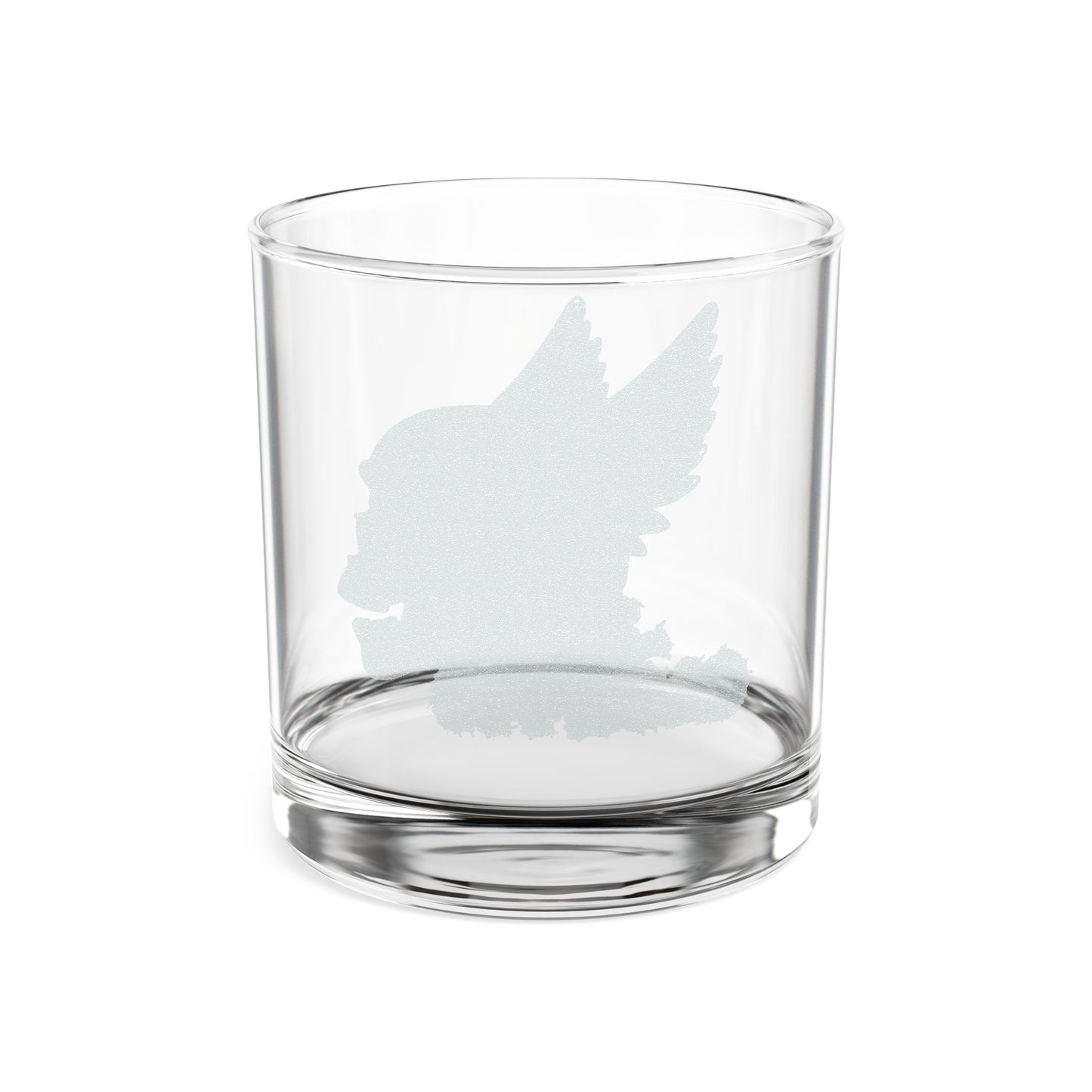 Engraved Viking Helmet Whiskey Glass — 10.5 oz Rocks Tumbler