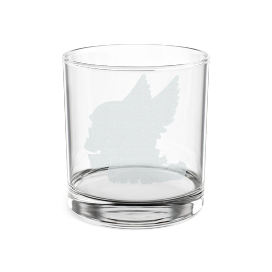Engraved Viking Helmet Whiskey Glass — 10.5 oz Rocks Tumbler