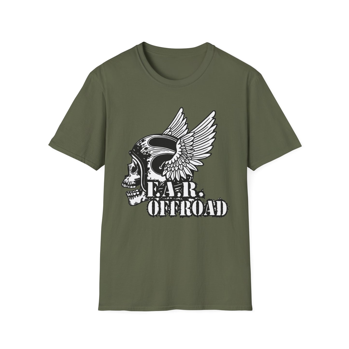 T-Shirt — Winged Skull 'F.A.R. Offroad' Graphic Tee