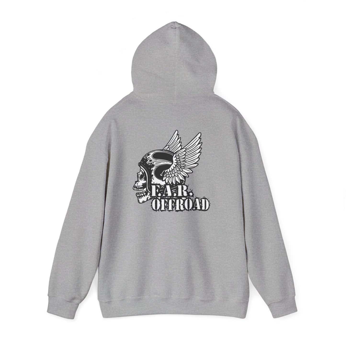 Far Offroad Skull Hoodie — Offroad Adventure Graphic Sweatshirt