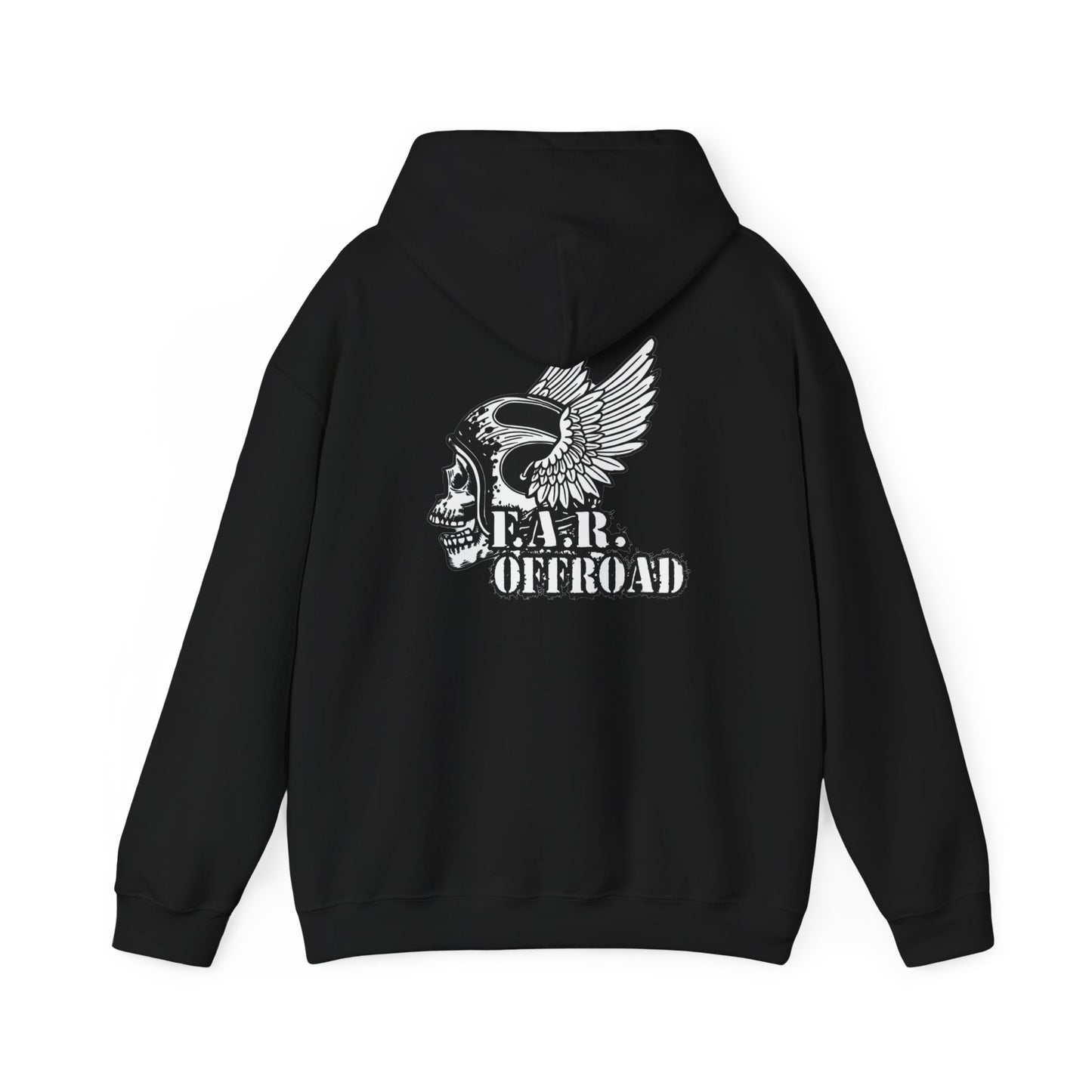 Far Offroad Skull Hoodie — Offroad Adventure Graphic Sweatshirt