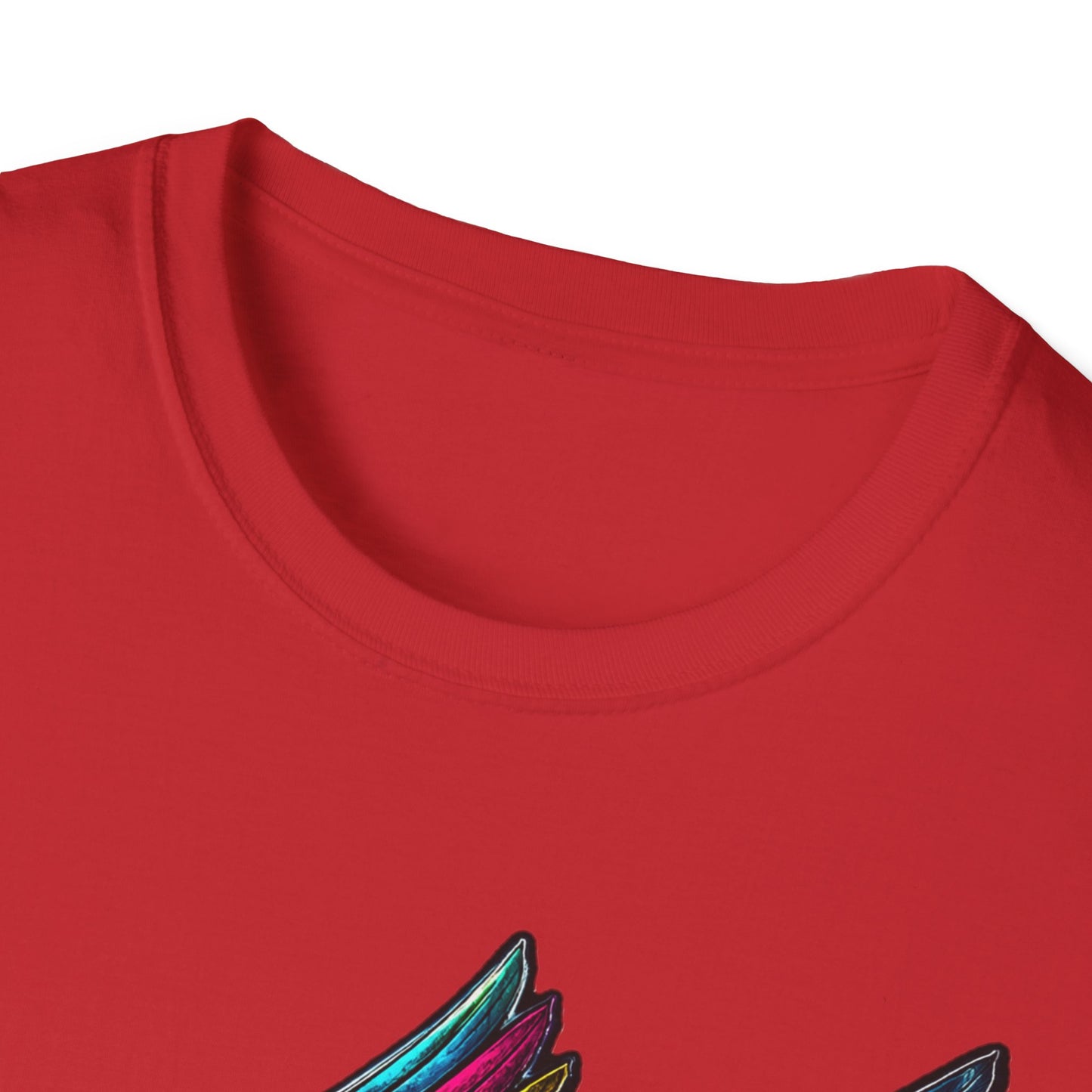 Far Offroad Skull Tee — Colorful Winged Skull Graphic T-Shirt