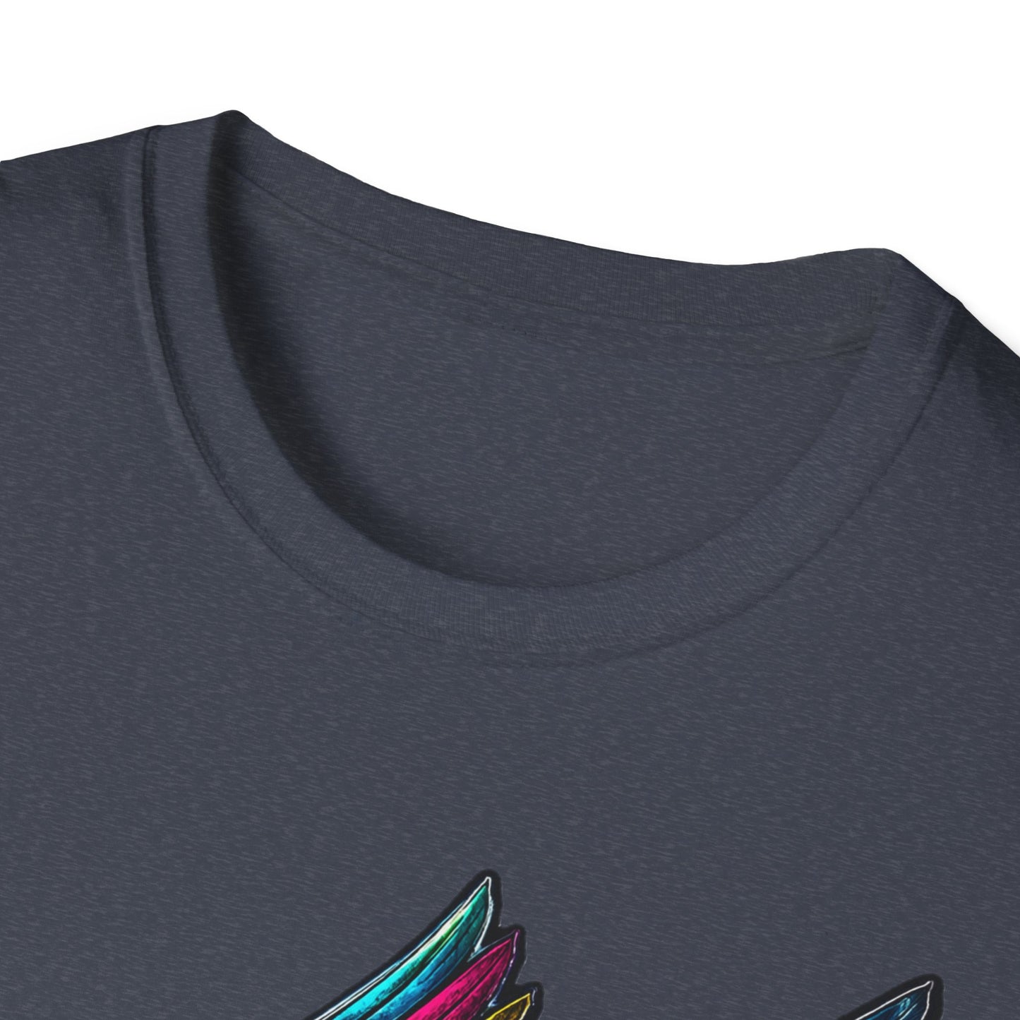 Far Offroad Skull Tee — Colorful Winged Skull Graphic T-Shirt