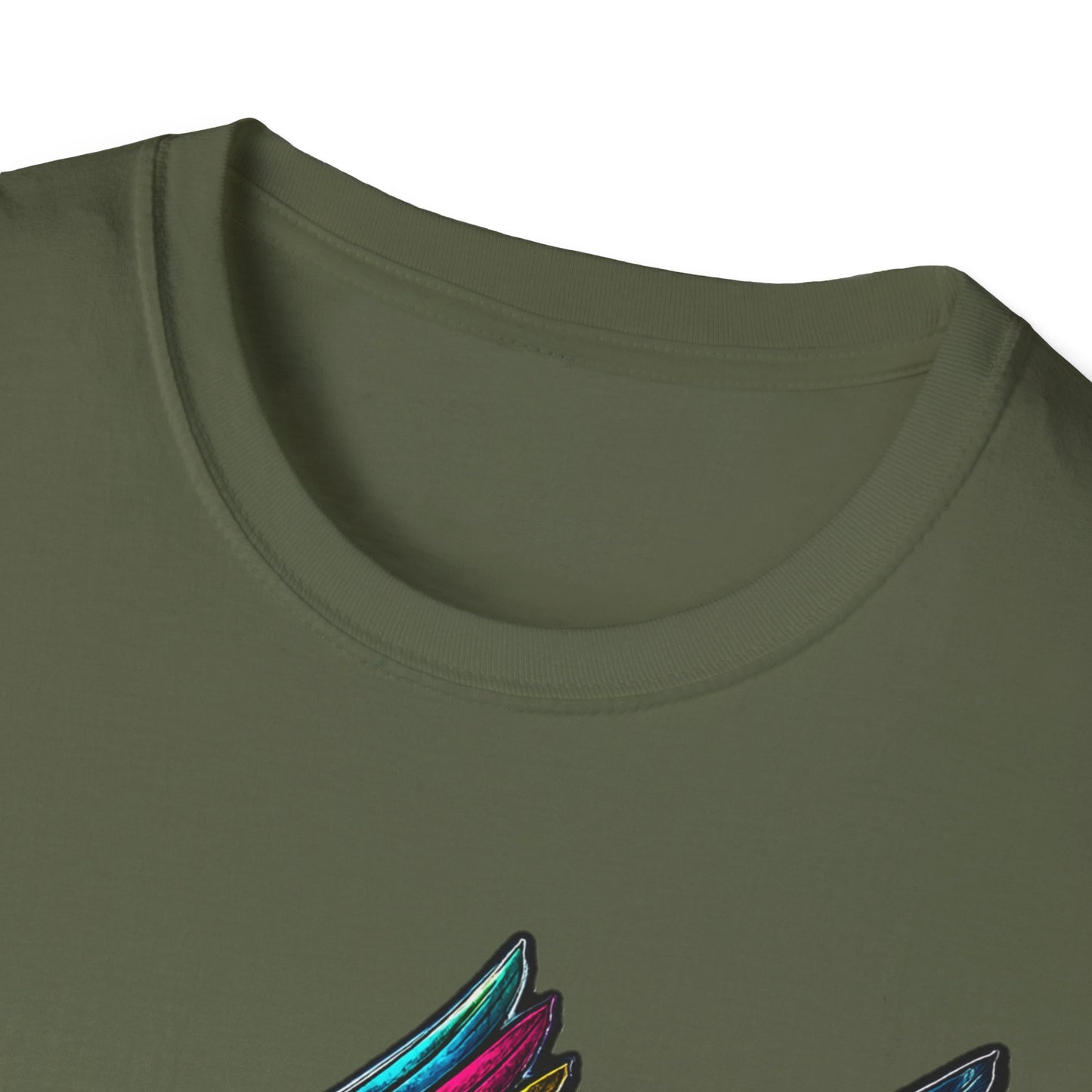 Far Offroad Skull Tee — Colorful Winged Skull Graphic T-Shirt