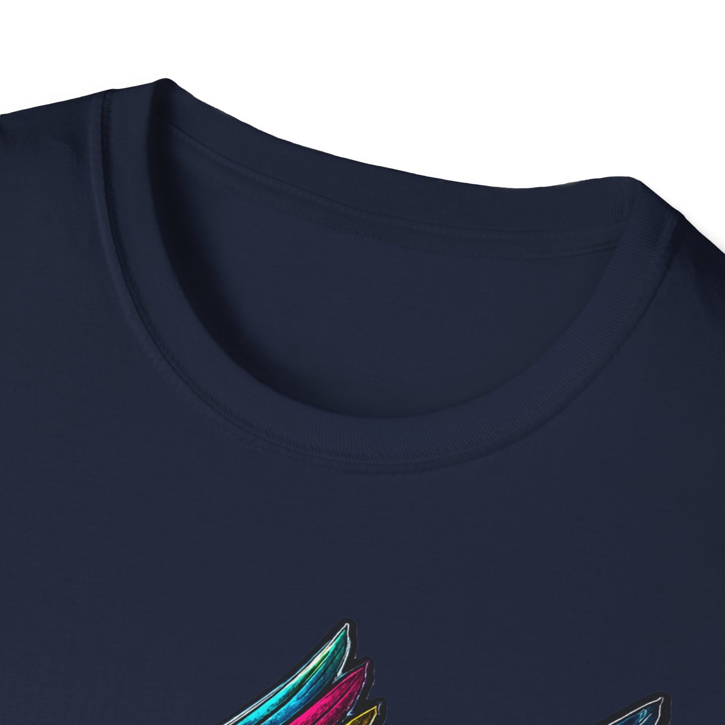 Far Offroad Skull Tee — Colorful Winged Skull Graphic T-Shirt