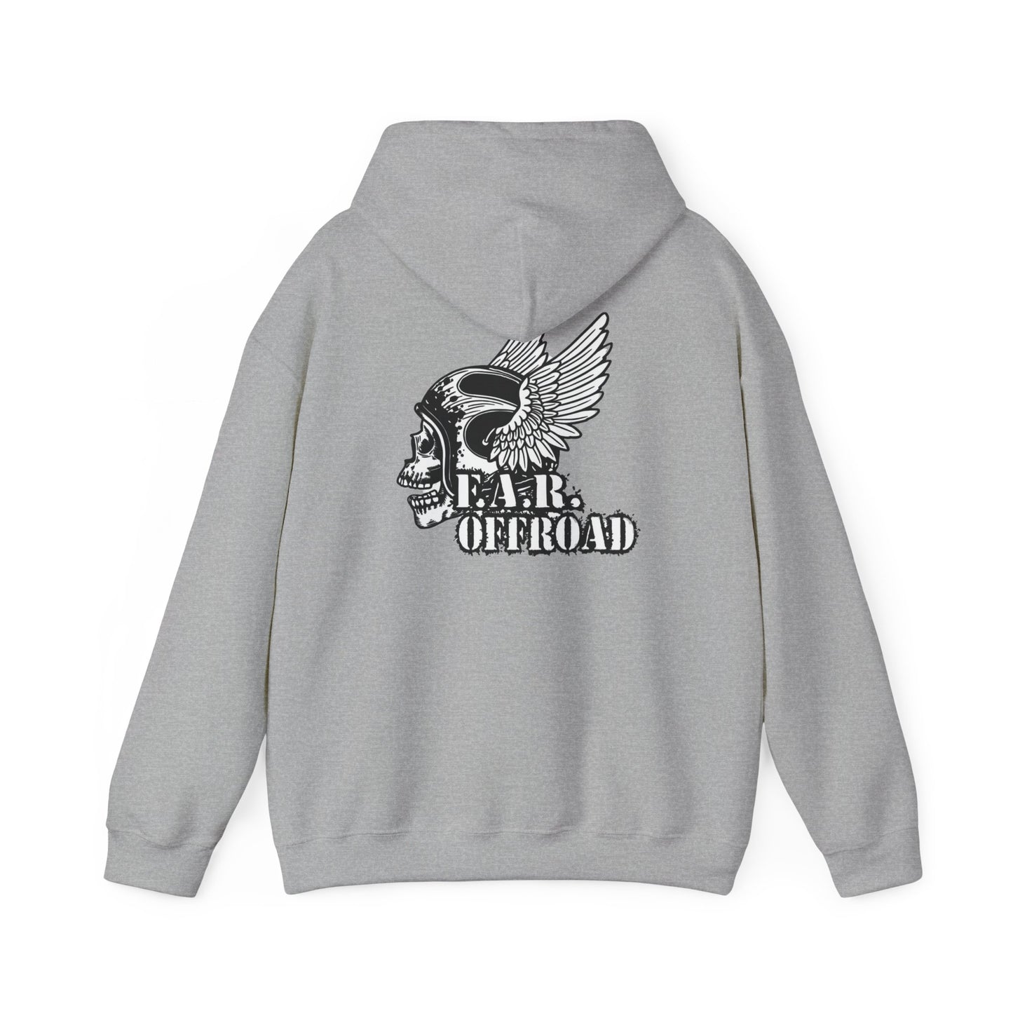 Far Offroad Skull Hoodie — Offroad Adventure Graphic Sweatshirt