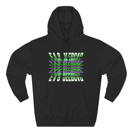 Three-Panel Fleece Hoodie — Automotive Custom Shop Graphic Hoodie (Custom: Cages Bumpers Kickers...)