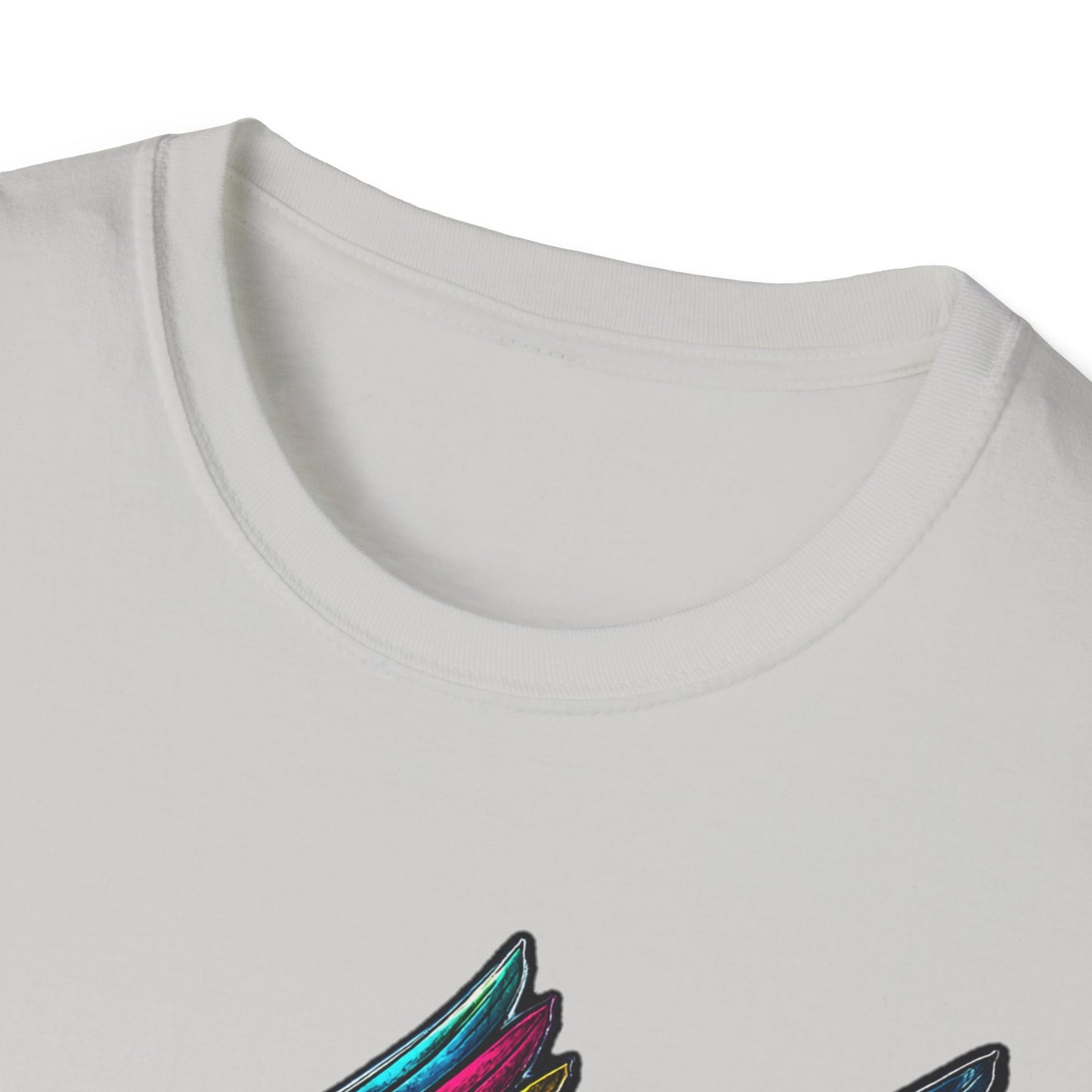 Far Offroad Skull Tee — Colorful Winged Skull Graphic T-Shirt