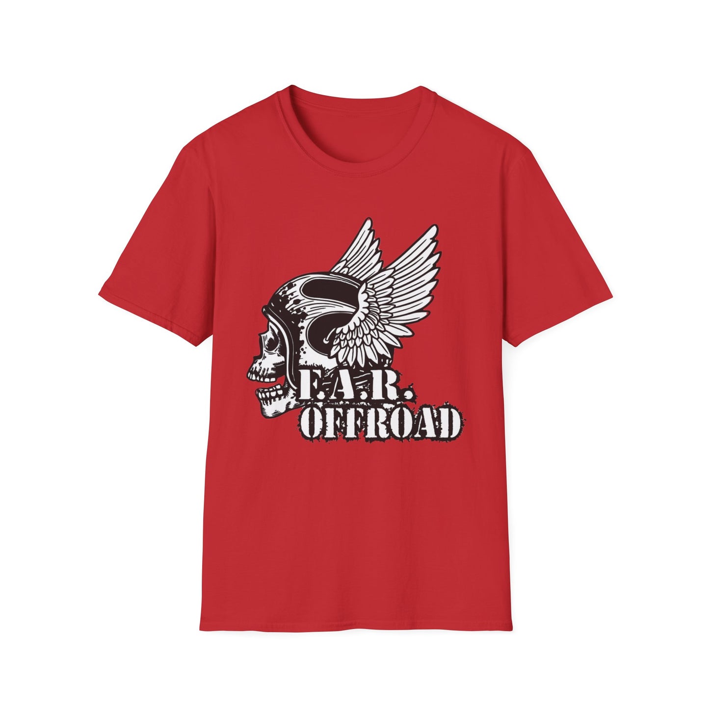 T-Shirt — Winged Skull 'F.A.R. Offroad' Graphic Tee