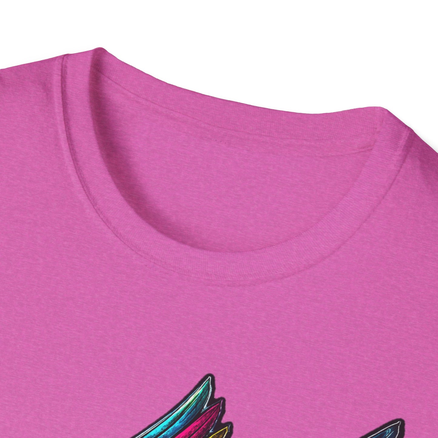 Far Offroad Skull Tee — Colorful Winged Skull Graphic T-Shirt