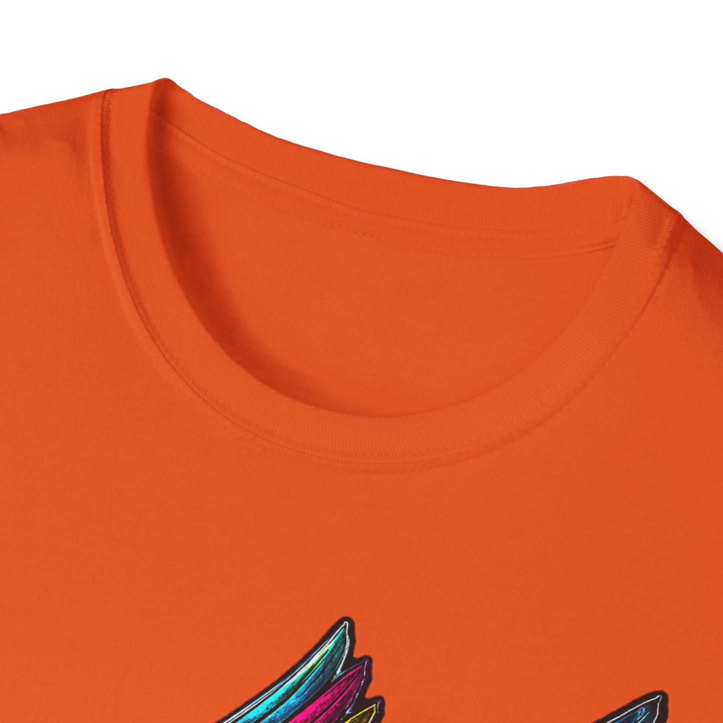 Far Offroad Skull Tee — Colorful Winged Skull Graphic T-Shirt