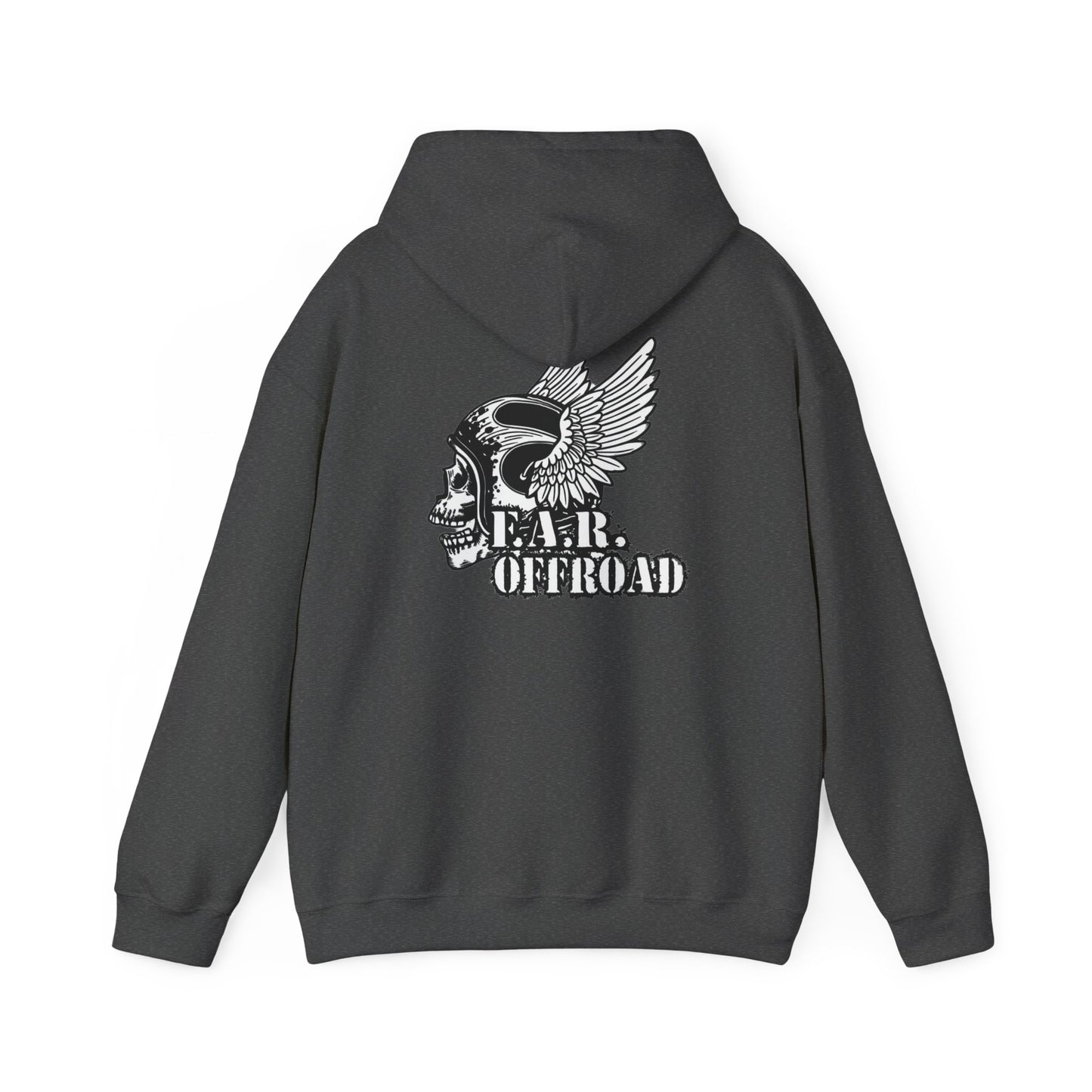 Far Offroad Skull Hoodie — Offroad Adventure Graphic Sweatshirt