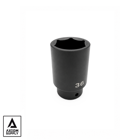 Axiom Supply Axle Nut 36mm Impact Deep Socket