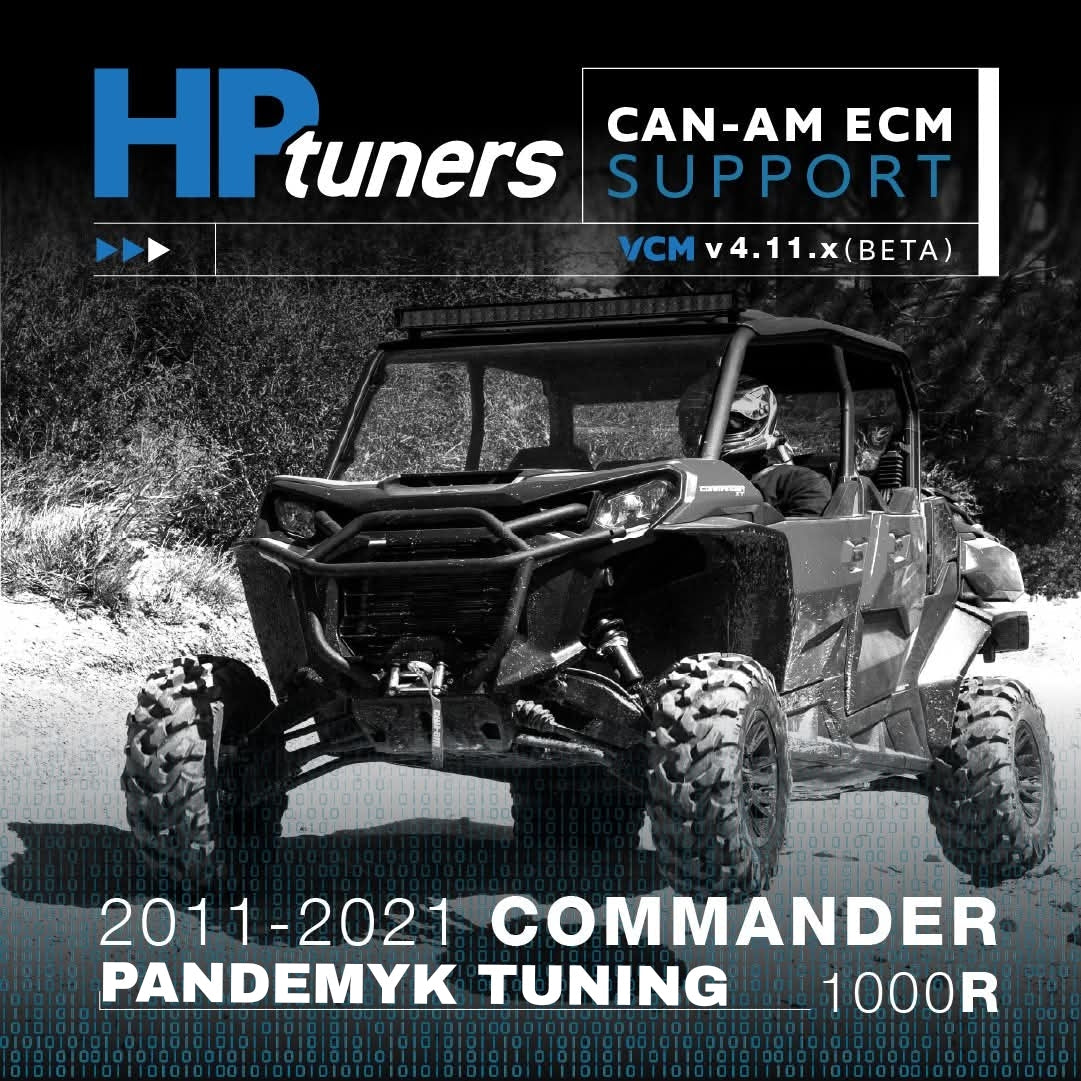 Pandemyk Performance Stage 1 ECM Tuning for 2011-2021 Can-Am Commander w/ HP Tuners